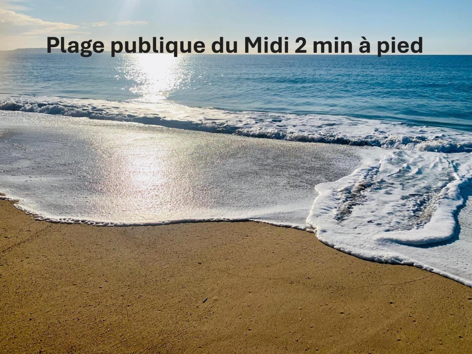 Studio Lumineux 200 M Des Plages A0B192 Cannes Exterior photo